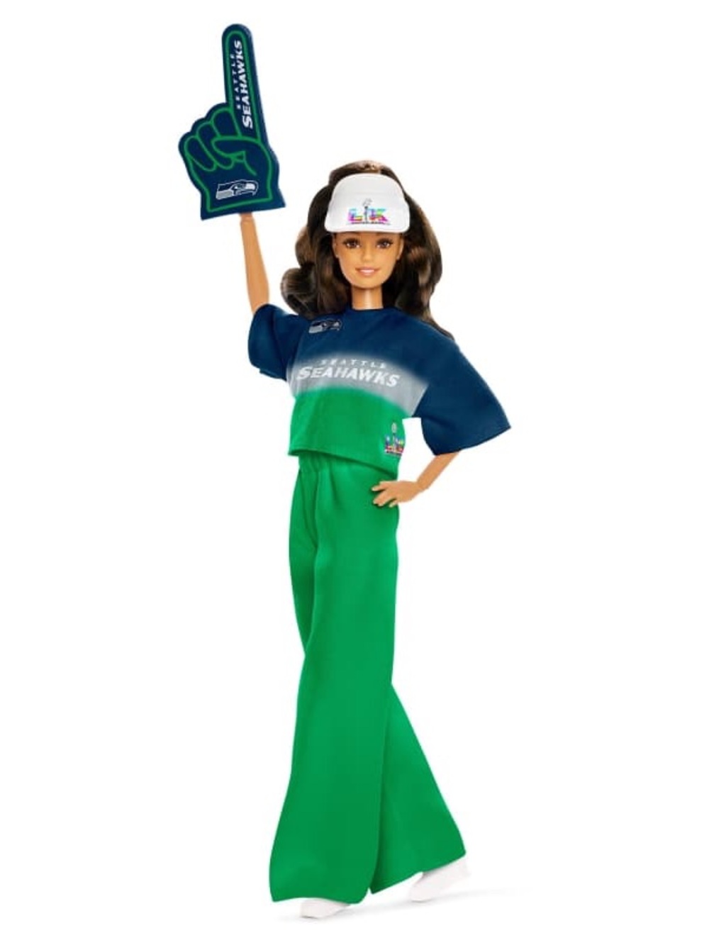 Barbie Super Bowl LX Seattle Seahawks Doll 2026 Winner NEW in BOX - Picture 3 of 5